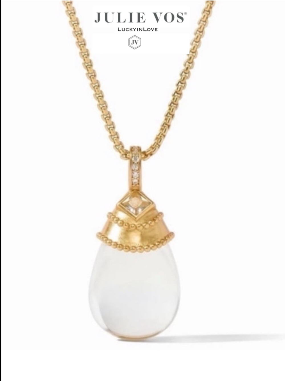 JULIE VOS® NOEL PENDANT NECKLACE Clear